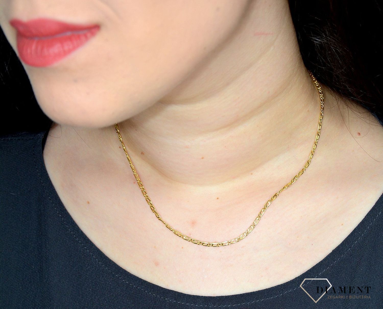 Złoty łańcuszek 585 ciekawe ogniwka 2,5 mm DIA-LAN-3146-585 2,5mm (1).jpg